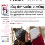 Nestling ist Blog der Woche auf NIDO.DE
