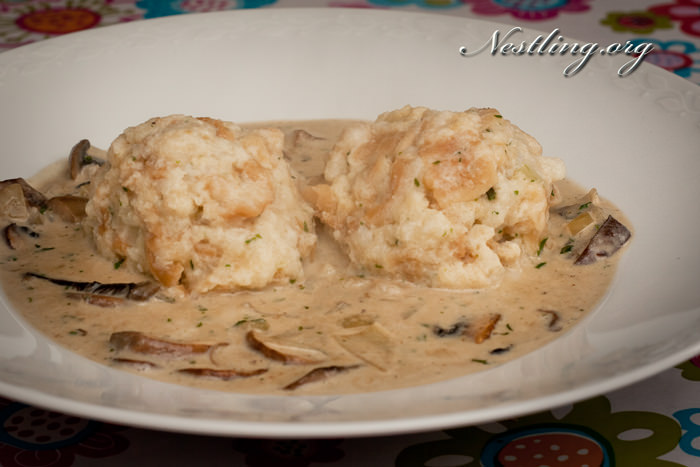 Semmelknödel mit Pilzen - Nestling